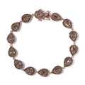 Natural Champagne Diamond Bracelet in Vermeil RG Over Sterling Silver (7.25 In) 4.00 ctw - Sticky add to cart bar