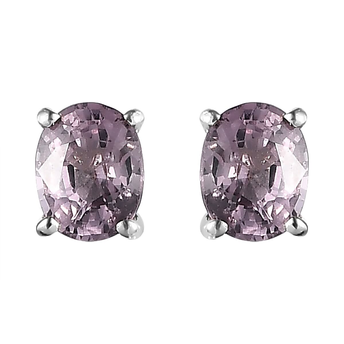 Lavender Spinel Earrings in Platinum Over Sterling Silver 0.85 ctw