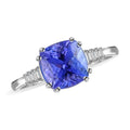 RHAPSODY 950 Platinum AAAA Tanzanite and E-F VS Diamond Ring 4.65 Grams 3.40 ctw (Delivery in 10-15 Business Days) - Sticky add to cart bar