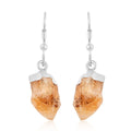 Citrine Earrings in Silvertone 13.10ctw (Del. 10-15 Days) - Sticky add to cart bar