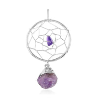 Amethyst Dream Catcher Pendant in Silvertone 12.80ctw (Del. 10-15 Days)