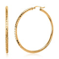14K Yellow Gold Diamond-Cut Hoop Earrings 7.10 Grams - Sticky add to cart bar