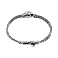 Bali Legacy Sterling Silver Lion Bracelet (7.50 In) 24.20 Grams