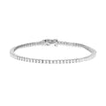 Luxoro 14K White Gold Diamond G-H, I2-I3 Tennis Bracelet (7.50 In) 8.85 Grams 3.00 ctw - Sticky add to cart bar
