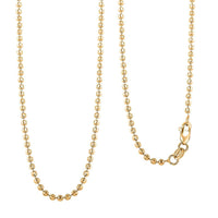 14K Yellow Gold 2mm Moon Chain Necklace (18 Inches) (5.70 g)