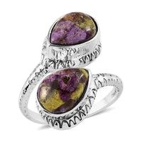 Artisan Crafted Tasmanian Stichtite Ring in Sterling Silver 3.60 ctw