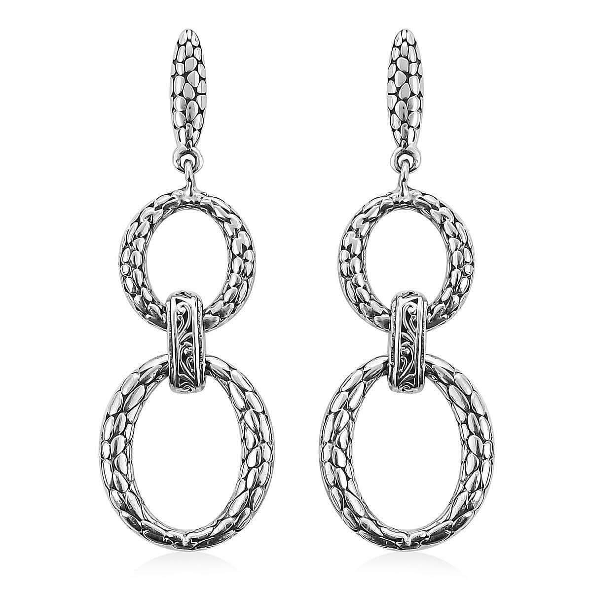 Bali Legacy Sterling Silver Dangle Earrings 9.65 Grams