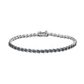 Venice Blue Diamond I1-I2 Tennis Bracelet in Platinum Over Sterling Silver (7.25 In) 1.50 ctw - Sticky add to cart bar