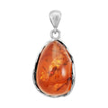 Baltic Amber Drop Pendant in Sterling Silver - Sticky add to cart bar