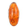 Baltic Amber Oval Brooch in Sterling Silver 8.5 Grams - Sticky add to cart bar