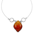 Baltic Amber Fancy Necklace 18 Inches in Sterling Silver 18 Grams - Sticky add to cart bar