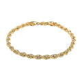 10K Yellow Gold 4mm Rope Chain Bracelet (8.00 In) 2.8 Grams - Sticky add to cart bar