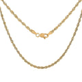 10K Yellow Gold 3.05mm Rope Necklace 18 Inches 3.40 Grams - Sticky add to cart bar
