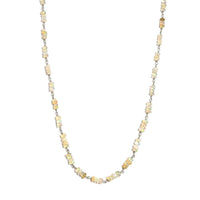Ethiopian Welo Opal Beaded Necklace 20 Inches in Sterling Silver 22.10 ctw