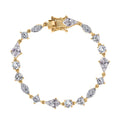 Moissanite Bracelet in Vermeil Yellow Gold Over Sterling Silver (6.50 In) 10.20 ctw - Sticky add to cart bar