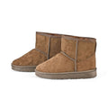 Brown Suede Outer with Faux Fur Lining Water Repellent Booties - (Size 7-7.5) - Sticky add to cart bar