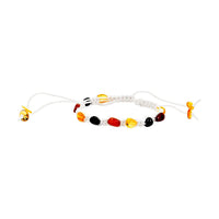 Multi Color Amber Light Bracelet - White Thread (Adjustable)