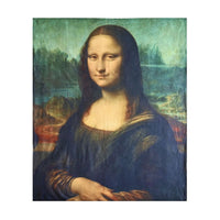 Seebo Super Soft Cozy Luxurious Mona Lisa Art Painting Throw Blanket