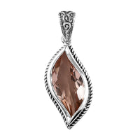 Artisan Crafted Morganique Quartz (Triplet) Fancy Pendant in Sterling Silver 7.50 ctw