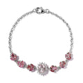 Pink Morganite and Multi Gemstone Bracelet in Vermeil Rose Gold and Platinum Over Sterling Silver (7.25 In) 2.75 ctw - Sticky add to cart bar
