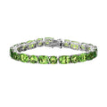 Chartreuse Quartz (Triplet) Tennis Bracelet in Platinum Over Sterling Silver (7.25 In) 42.25 ctw - Sticky add to cart bar