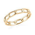 Luxoro 10K Yellow Gold Curb Chain Ring 1.50 Grams (Del. in 7-10 Days) - Sticky add to cart bar