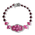 GP Italian Garden Collection Radiant Orchid Quartz (Triplet) and Multi Gemstone Bracelet in Platinum Over Sterling Silver (7.25 In) 22.25 ctw - Sticky add to cart bar