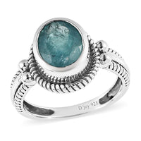Artisan Crafted Grandidierite Solitaire Ring in Sterling Silver 2.00 ctw