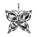 Artisan Crafted White Buffalo Butterfly Pendant in Sterling Silver 6.25 ctw - Sticky add to cart bar