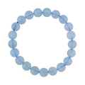 AAA Espirito Santo Aquamarine 8-10mm Beaded Stretch Bracelet 115.00 ctw - Sticky add to cart bar