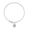 Coin Necklace 20-22 Inches in Silvertone - Sticky add to cart bar