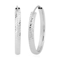950 Platinum Electroform Hoop Earrings 5.35 Grams - Sticky add to cart bar