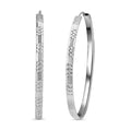 950 Platinum Electroform Hoop Earrings - Sticky add to cart bar