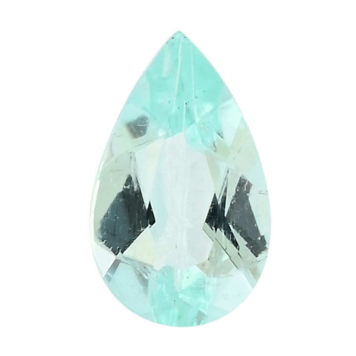 AAAA Paraiba Tourmaline (Pear 5x3 mm) 0.15 ctw