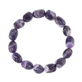 Bi-Color Amethyst Carved Beaded 142 ctw Stretch Bracelet - Sticky add to cart bar