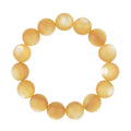 Brazilian Golden Lepidolite Beaded Stretch Bracelet 315.00 ctw - Sticky add to cart bar