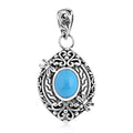Bali Legacy Premium Sleeping Beauty Turquoise Dragonfly Pendant in Sterling Silver 2.15 ctw - Sticky add to cart bar