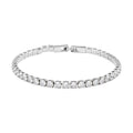 Simulated Diamond Bracelet in Silvertone (8.00 In) 11.25 ctw - Sticky add to cart bar