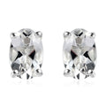 Brazilian Petalite Solitaire Stud Earrings in Sterling Silver 0.75 ctw - Sticky add to cart bar