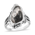 Artisan Crafted White Buffalo Ring in Sterling Silver 5.35 ctw - Sticky add to cart bar