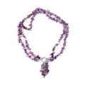 Galilea Rose Quartz, White Austrian Crystal Necklace (18 Inches) in Silvertone 335.00 ctw - Sticky add to cart bar