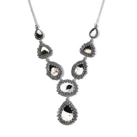 Artisan Crafted White Buffalo Necklace 18 Inches in Sterling Silver 28.30 ctw
