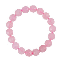 Galilea Rose Quartz 183.00 ctw Beaded Stretch Bracelet