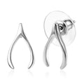 Platinum Over Sterling Silver Earrings (1.40 g) - Sticky add to cart bar