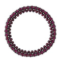 Mozambique Garnet 85.00 ctw Beaded Stretch Bracelet - Sticky add to cart bar