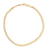 10K Yellow Gold 3mm Curb Bracelet (7.00 In) 1.85 Grams