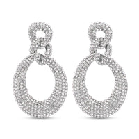 Austrian Crystal Eterna Loop Earrings