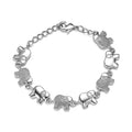 Karis Diamond Elephant Bracelet in Platinum Bond (6.50 In) - Sticky add to cart bar