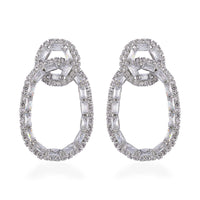 Austrian Crystal Loop Earrings