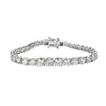 Moissanite Tennis Bracelet in Platinum Over Sterling Silver (7.25 In) 17.80 ctw - Sticky add to cart bar